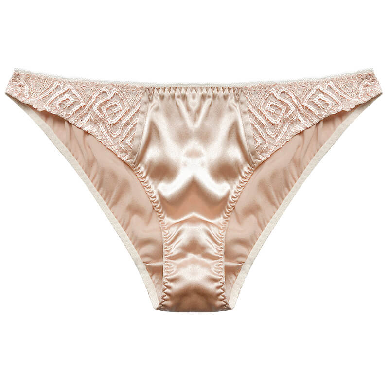 Women's Mulberry Silk Panties Silk Sexy Bikini Silk Briefs Satin Un