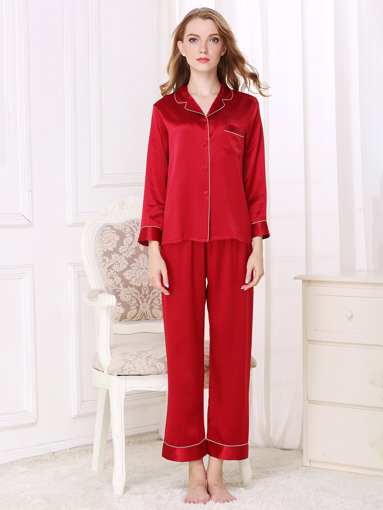 100% Pure Grade 6A Mulberry Silk Sleepwear for Women