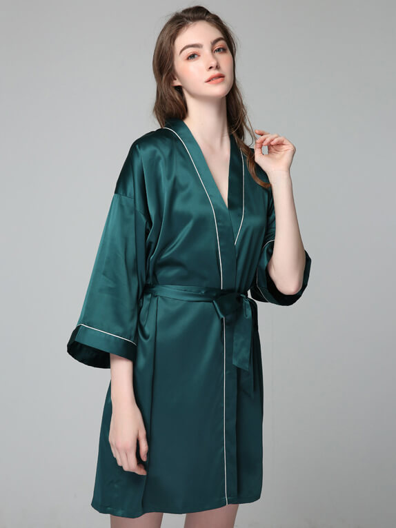 100 Pure Mulberry Silk Robes Silk Bathrobes Silk Kimono Robes For Women 