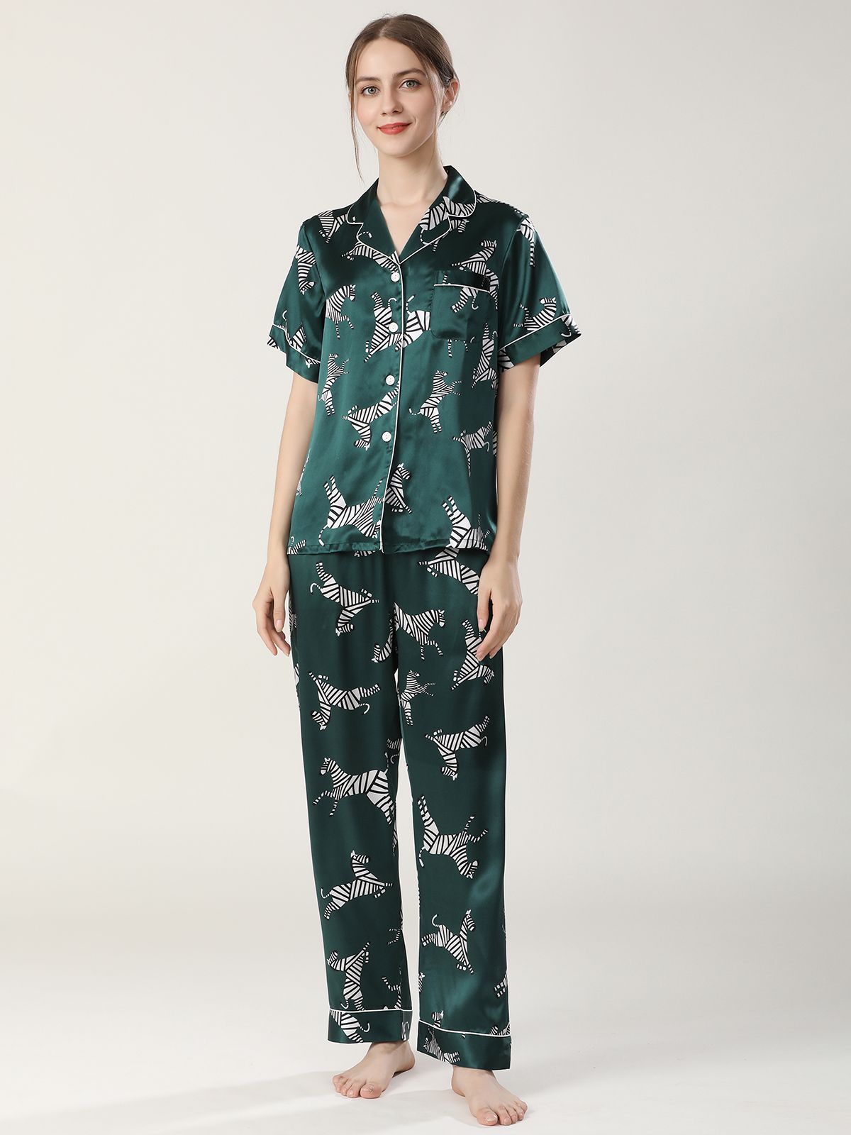 100 Pure Washable Affordable Mulberry Silk Pajama Sets for Women