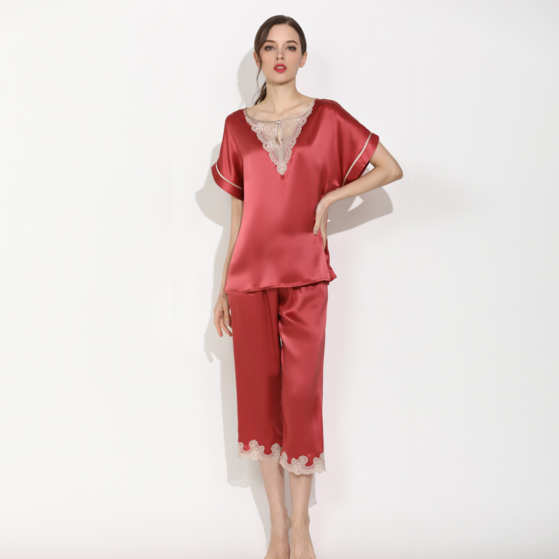 100 pure Mulberry silk pajama Set for Women