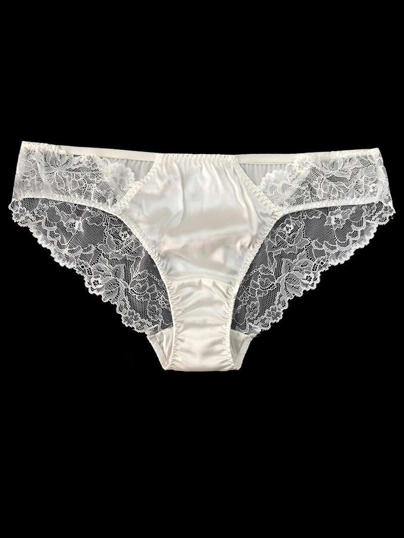 Soft Silk Underwear With Lace