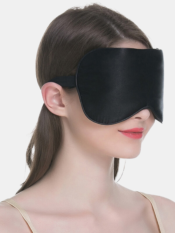 Classic Silk Sleep Eye Mask With Trimming - Click Image to Close