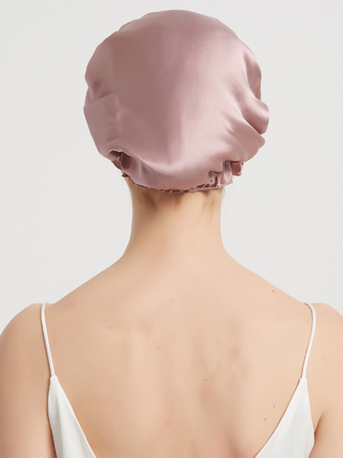 Flounced Pure Mulberry Silk Night Sleep Caps