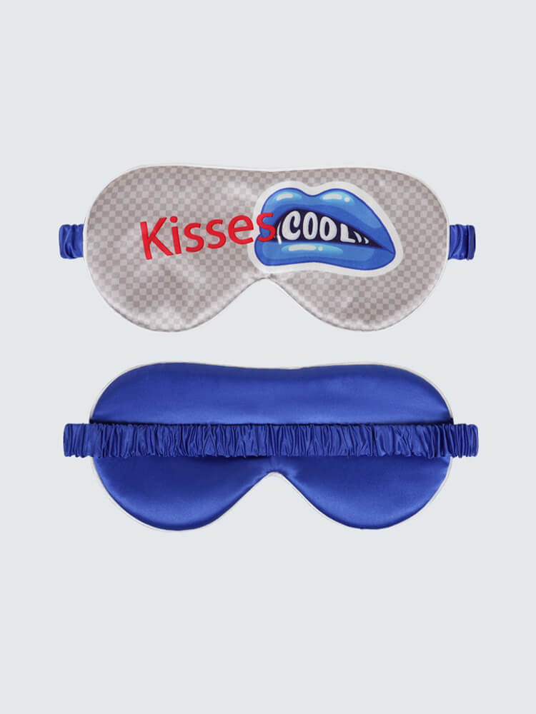 Fun Printed Silk Eye Mask For Couples