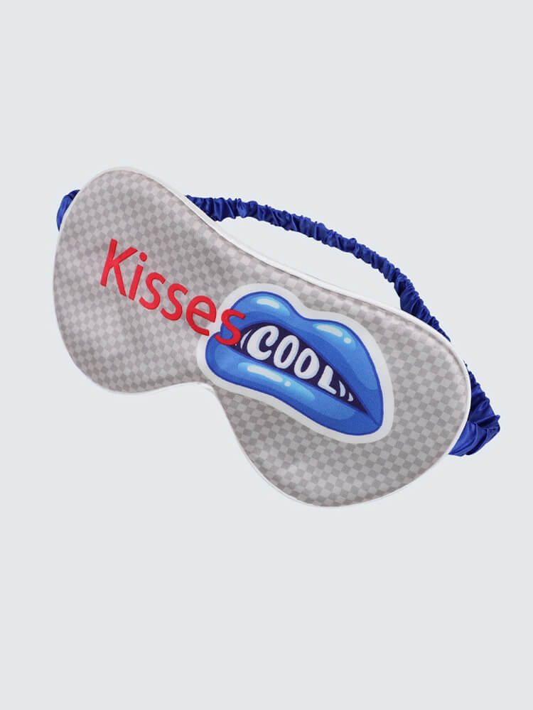 Fun Printed Silk Eye Mask For Couples