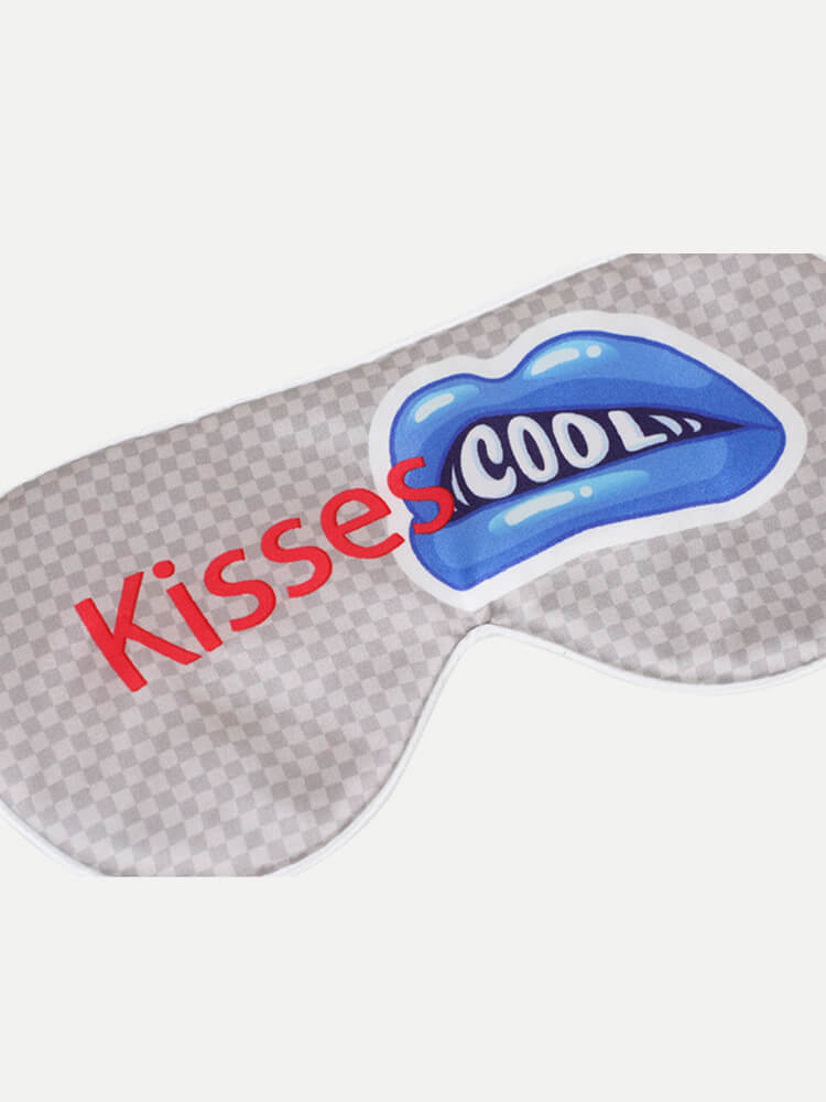 Fun Printed Silk Eye Mask For Couples