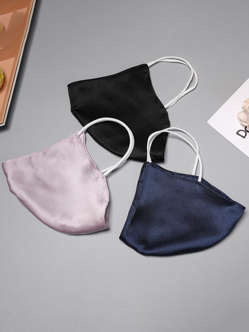 Mulberry Silk Face Mask PM2.5 Filter Pocket