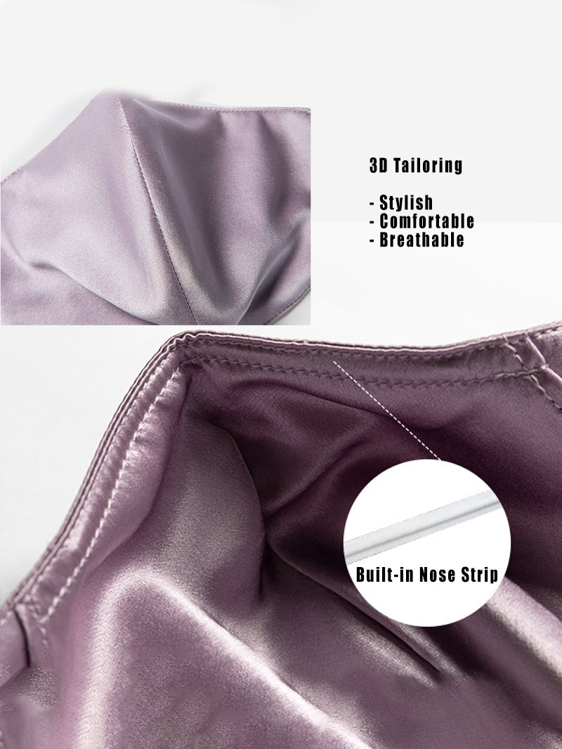 Mulberry Silk Face Mask PM2.5 Filter Pocket