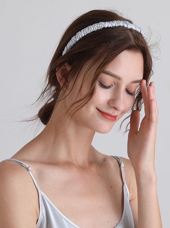 Pure Mulberry Silk Covered Headband