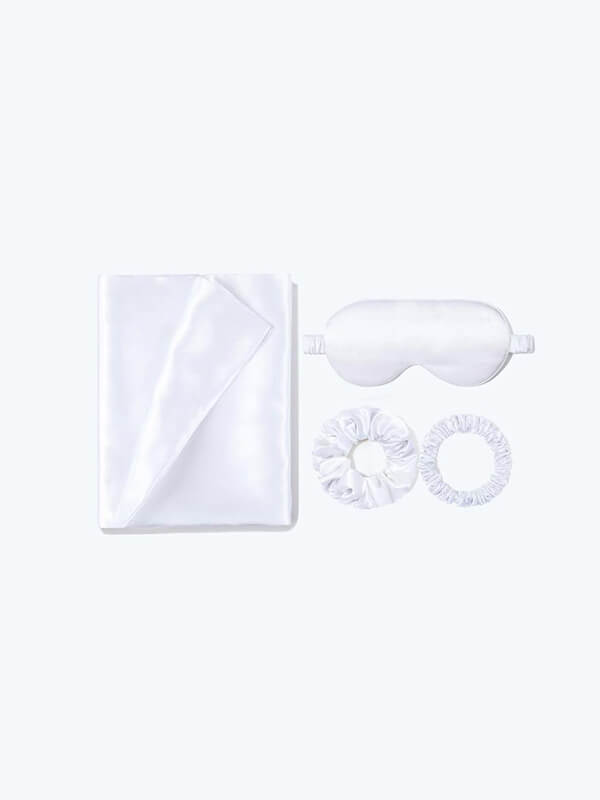 5 Pack Medium Size Flower Silk Hair Scrunchies