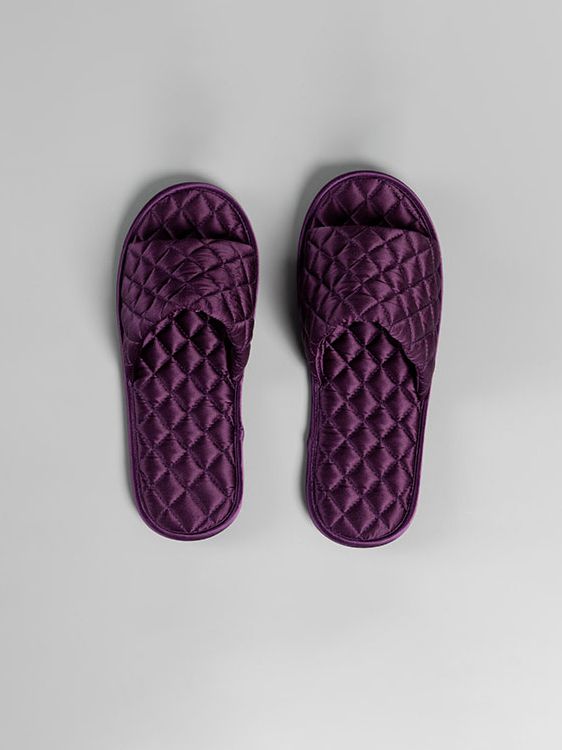 Soft Silk Filled Luxurious Silk Slide Slippers For Women