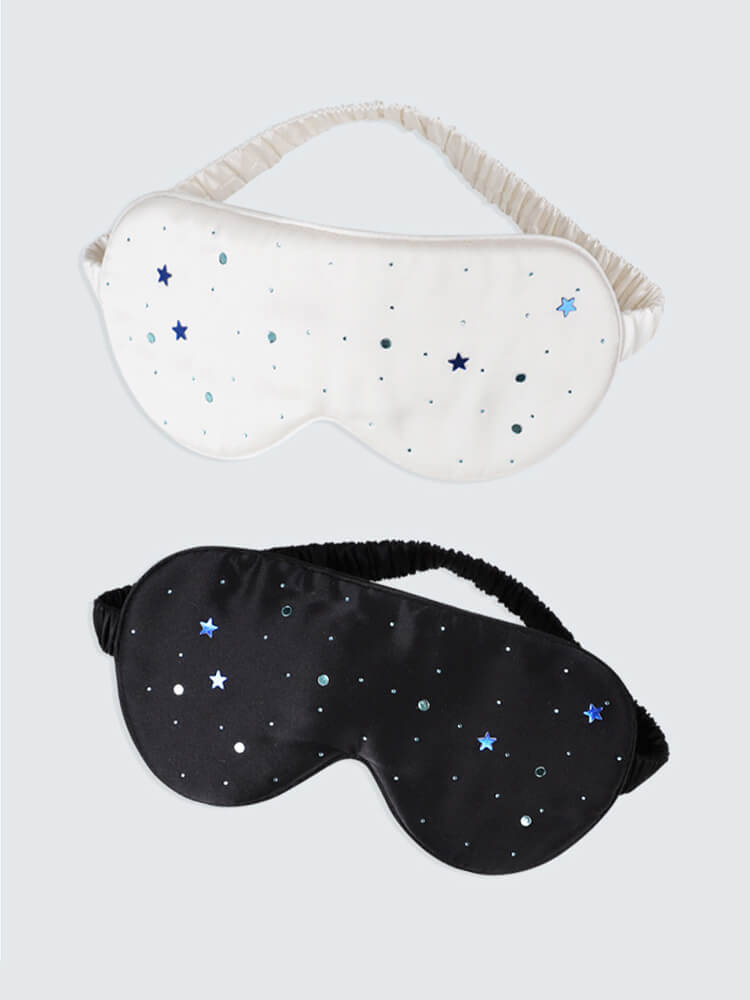 Star Rhinestone Fashion Mulberry Silk Eye Mask