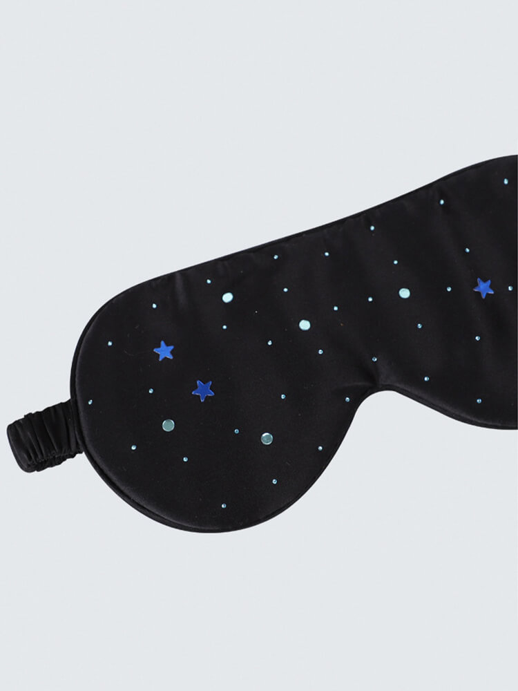 Star Rhinestone Fashion Mulberry Silk Eye Mask