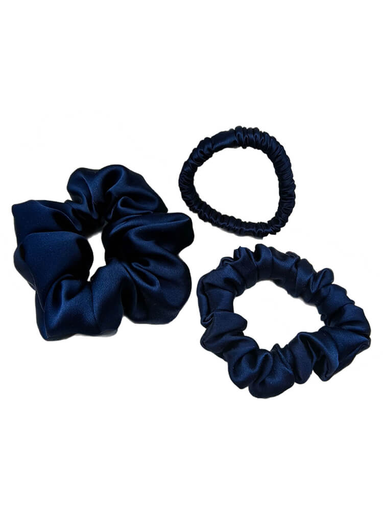 3Pcs Mulberry Silk Scrunchies