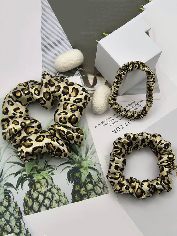 3Pcs Mulberry Silk Scrunchies