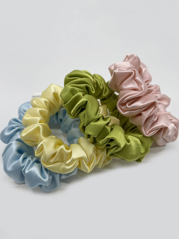 2cm Wide Silk Scrunchies