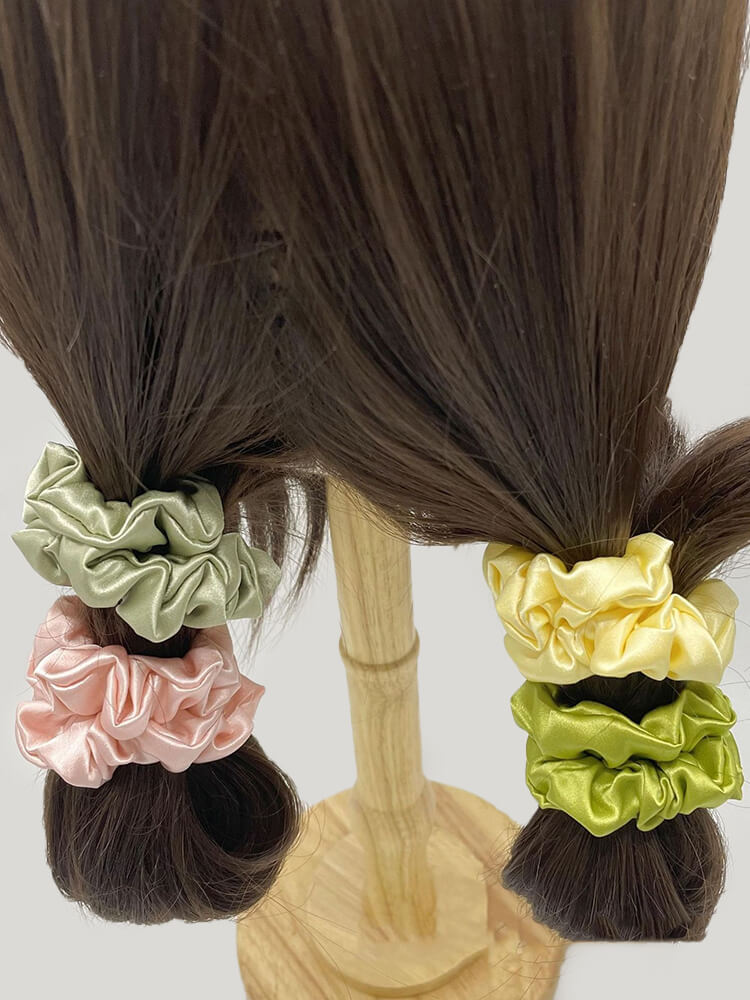 2cm Wide Silk Scrunchies