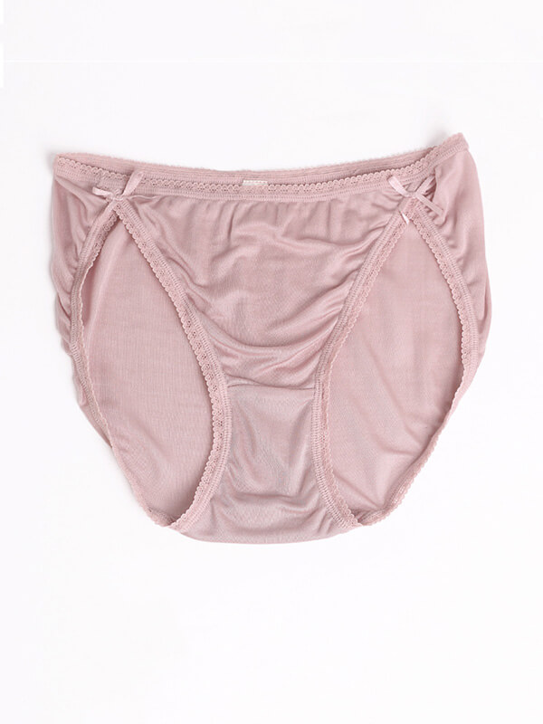 Soft Silk Knitted Seamless Mulberry Silk Briefs for Women