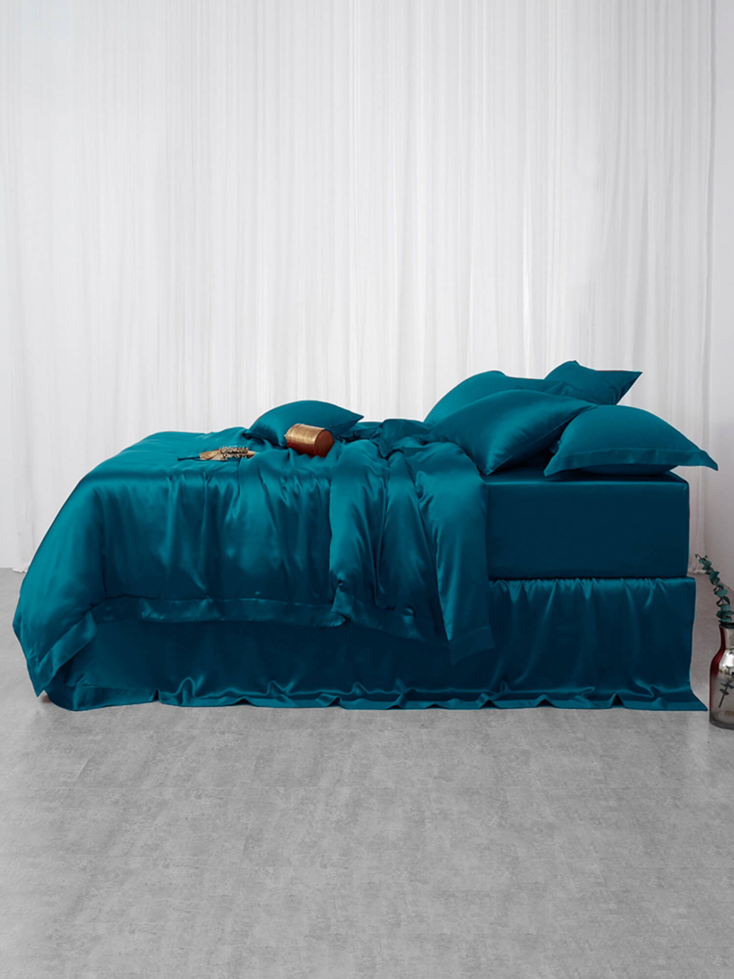 19 Momme Seamless Silk Duvet Cover - Click Image to Close