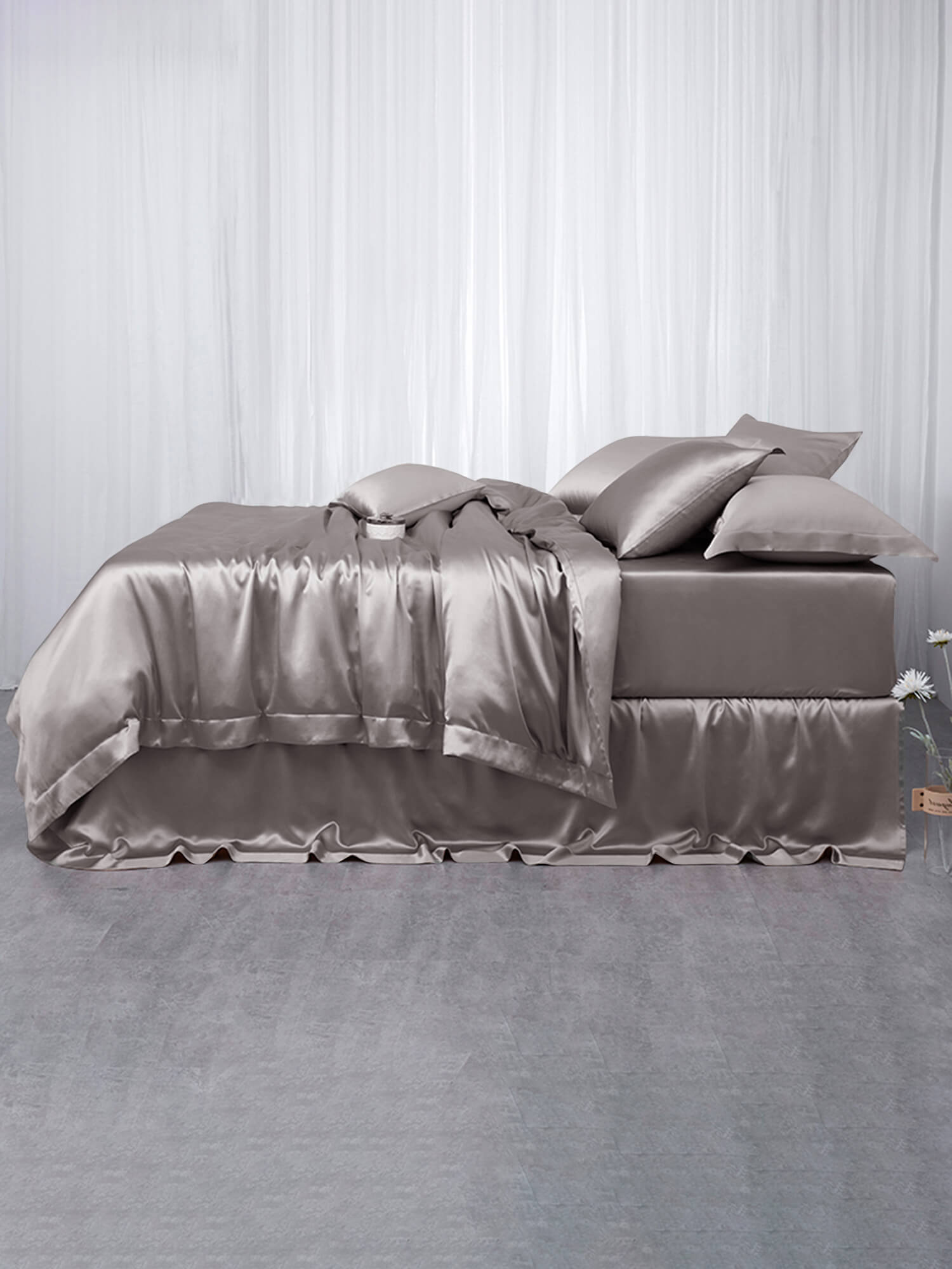 19 Momme Seamless Pure Mulberry Silk Duvet Cover