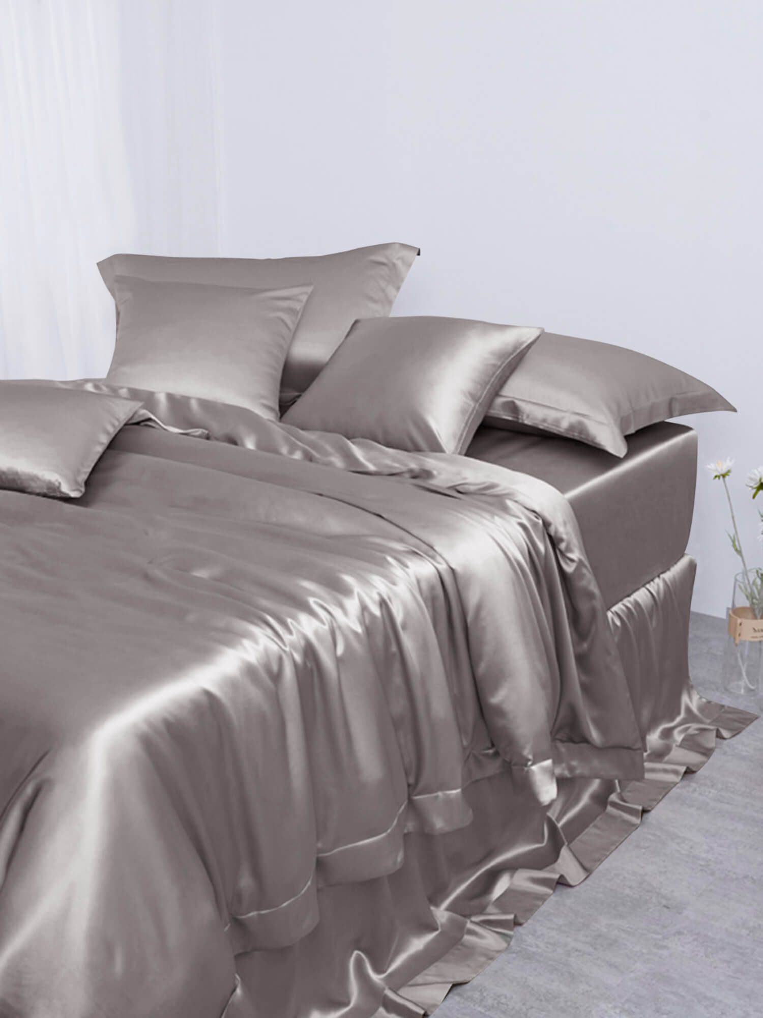 19 Momme Seamless Pure Mulberry Silk Duvet Cover