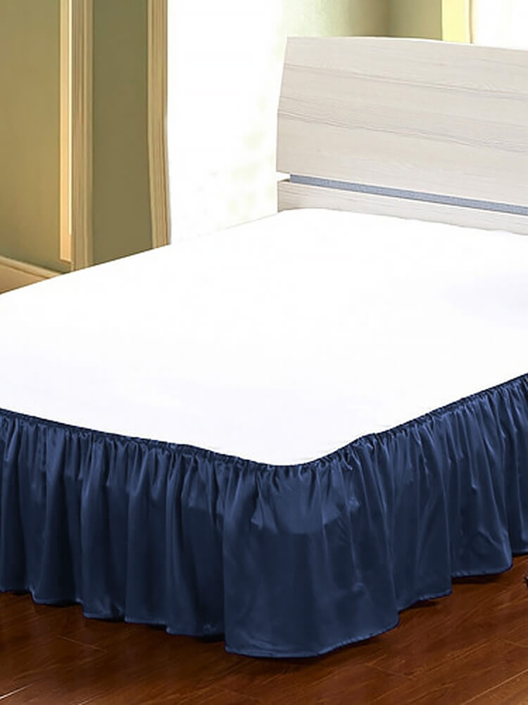 19 Momme Ruffled Silk Bed Skirt