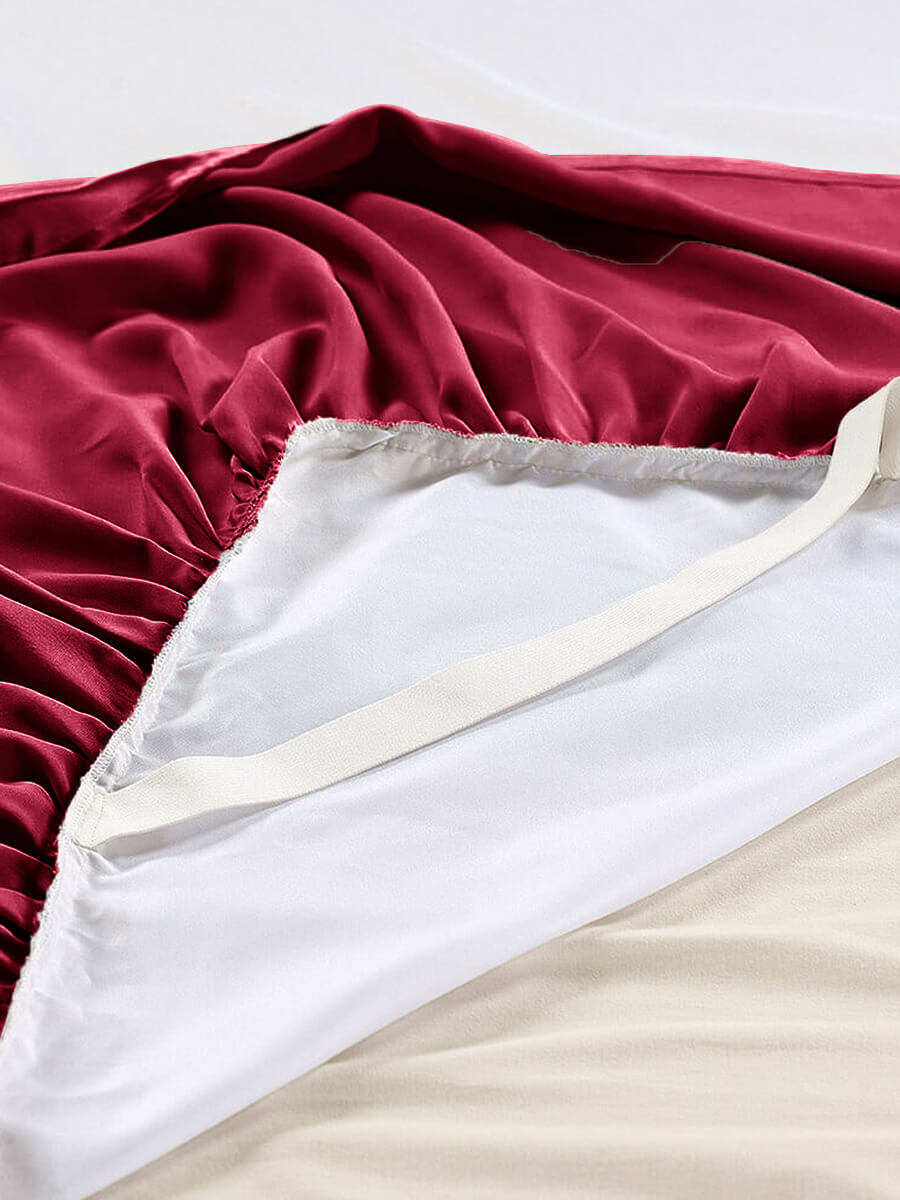 22 Momme Ruffled Silk Bed Skirt
