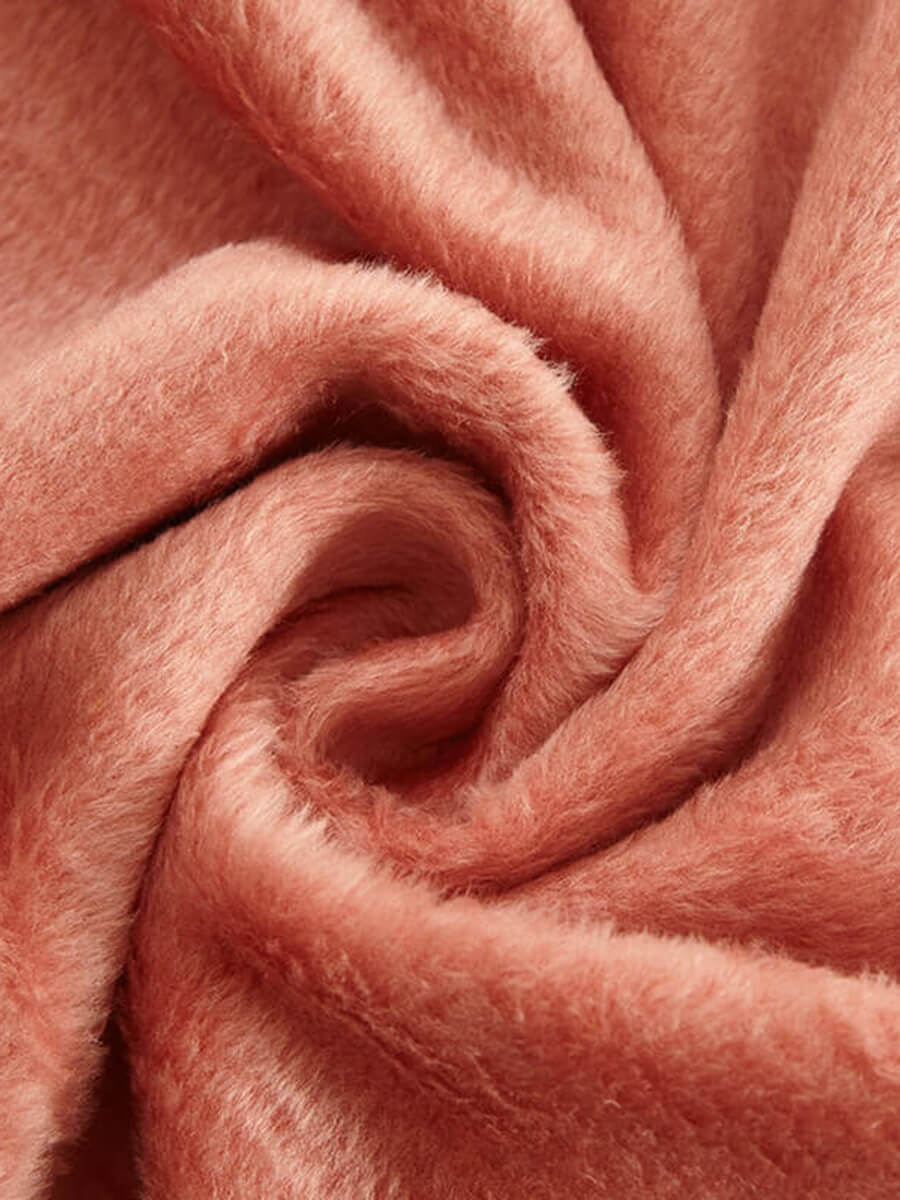 Pink Mulberry Silk Blanket With Silk Charmeuse Boarder