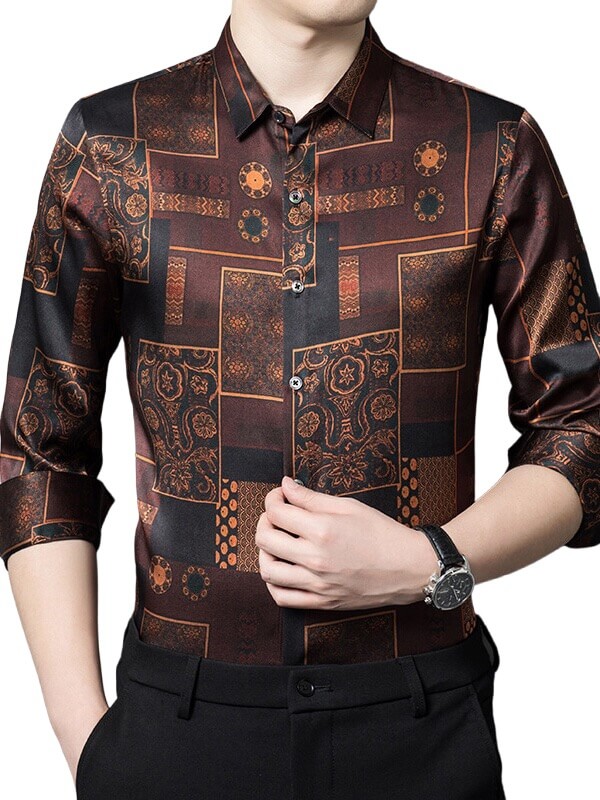 Monogram Short-Sleeved Printed Silk Shirt - Men - Ready-to-Wear