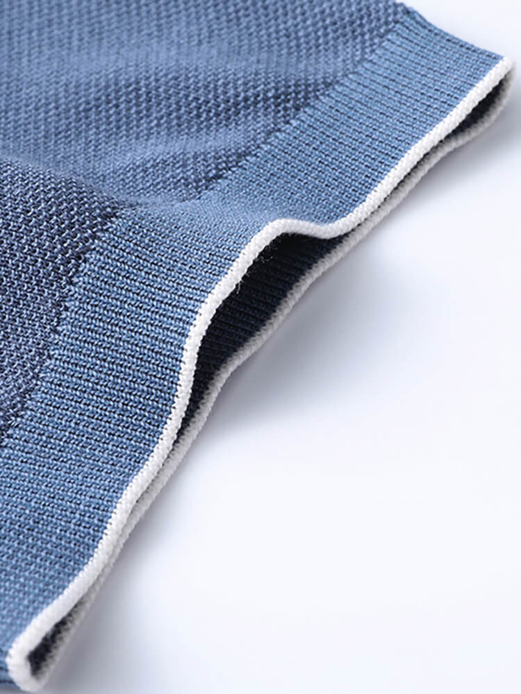 Wrinkle-Free 30% Silk Blend Men's Crew Neck Knitted Silk T-Shirt
