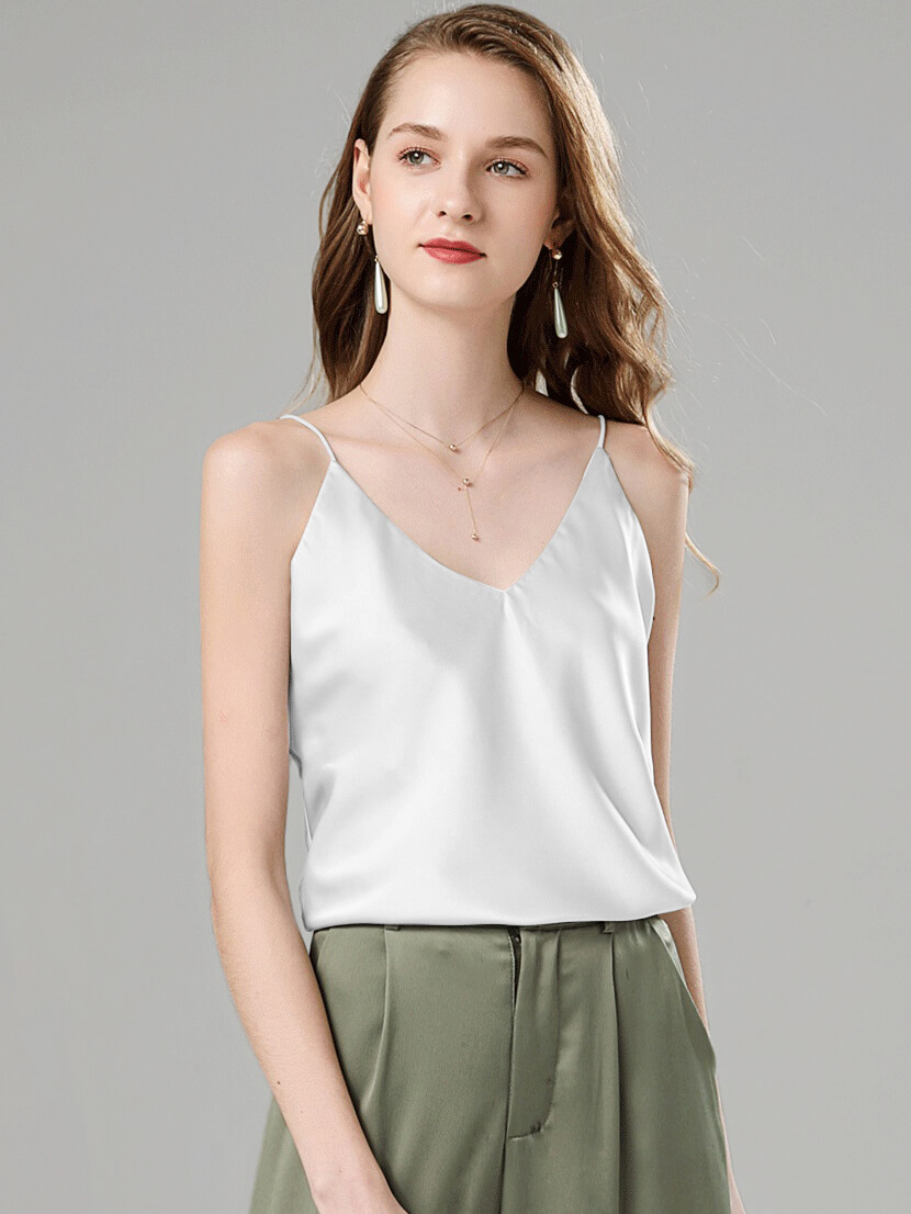 22 Momme Luxurious V-neck Mulberry Silk Camisole