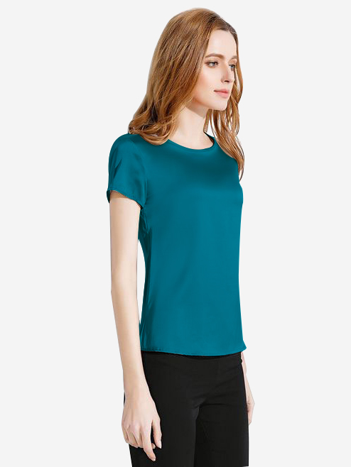 22 Momme Short Sleeve Silk T-Shirts