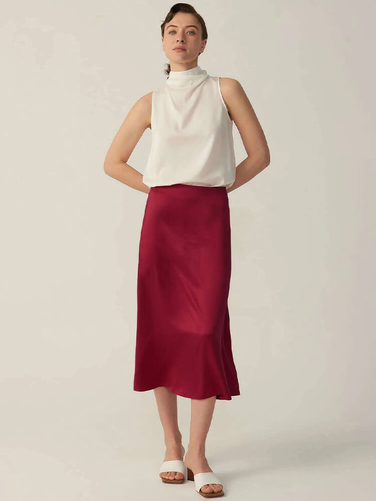 22 Momme Pure Mulberry Silk Skirt