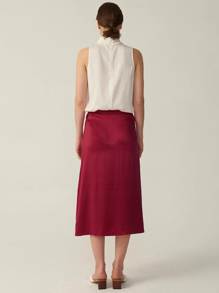 22 Momme Pure Mulberry Silk Skirt