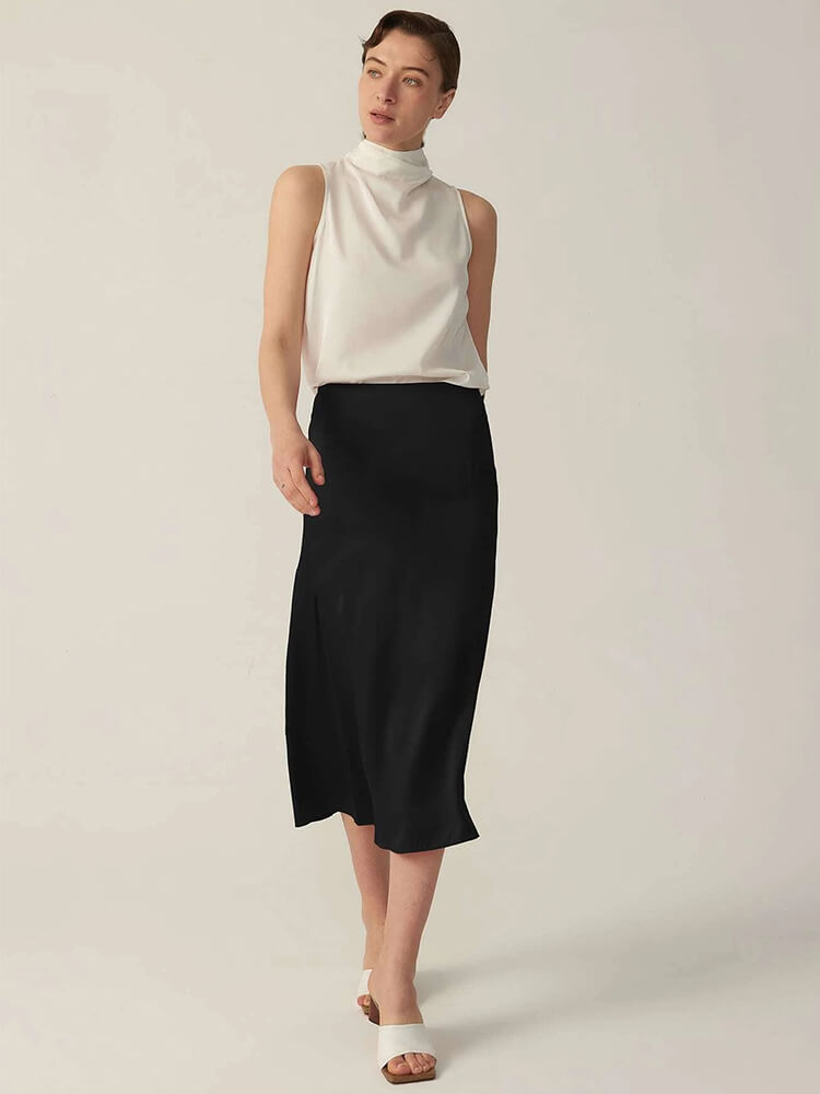 22 Momme Pure Mulberry Silk Skirt