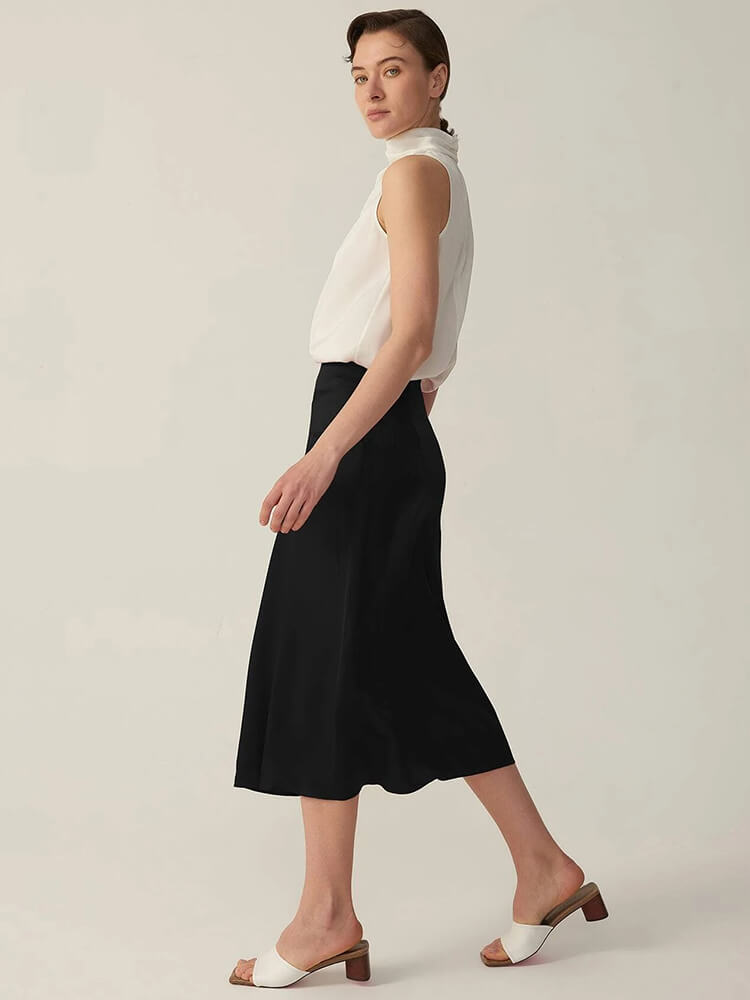22 Momme Pure Mulberry Silk Skirt