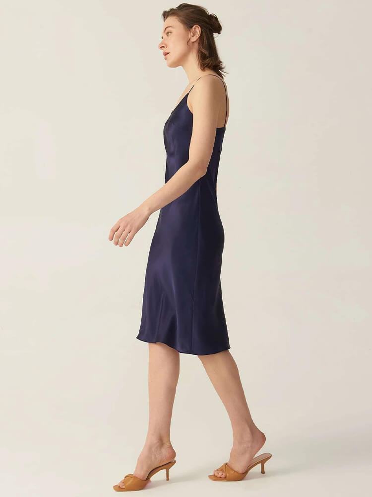 22 Momme Basic Short Silk Slip Dress