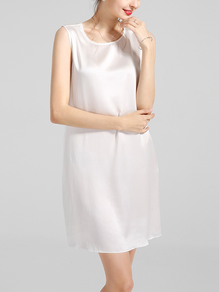 22 Momme Basic Silk Tank Dress for Women