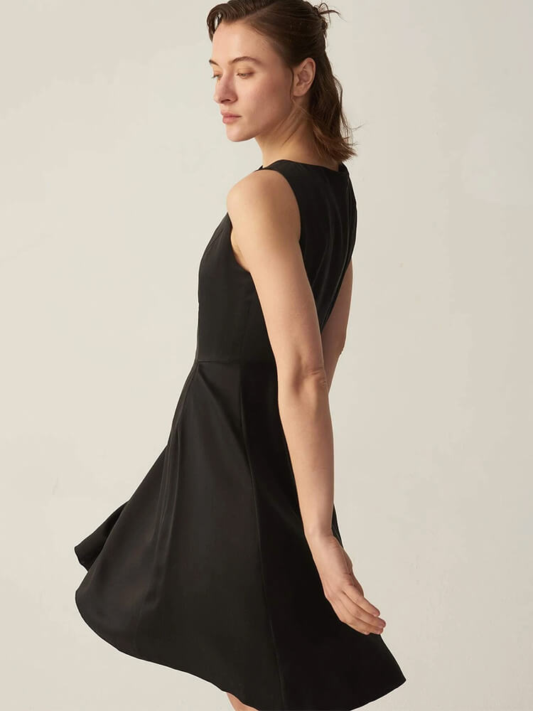 22 Momme Silk Little Black Dress