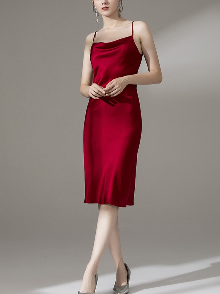 22 Momme Cowl Neck Silk Slip Dress [SC044] - $179.00 : FreedomSilk ...