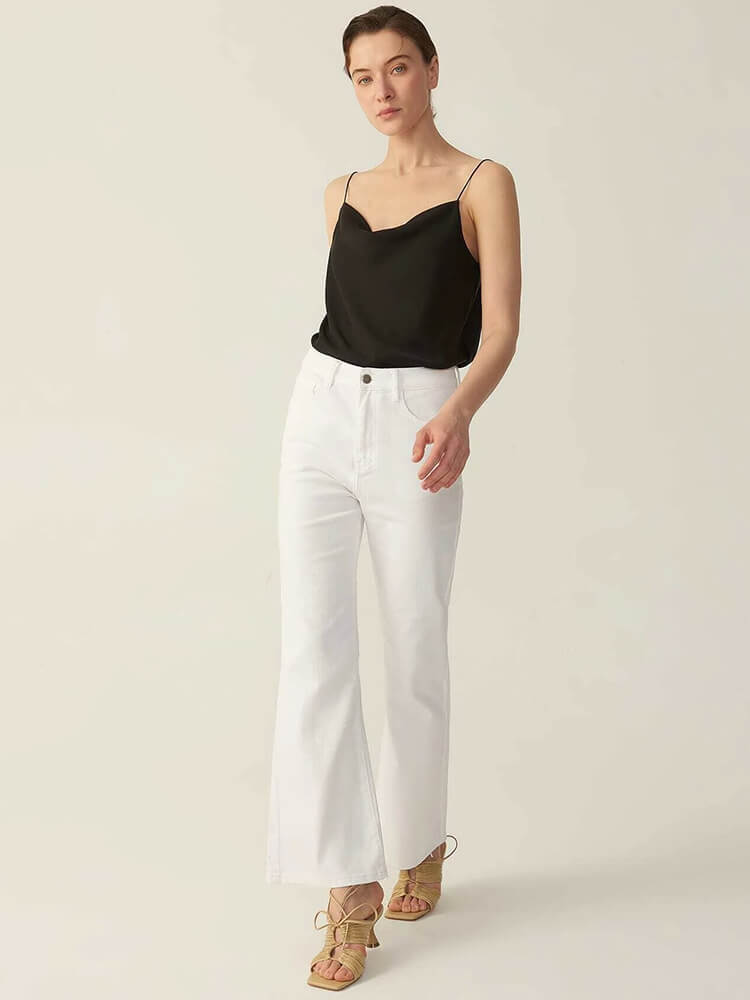 22 Momme Cowl Neck Silk Camisole