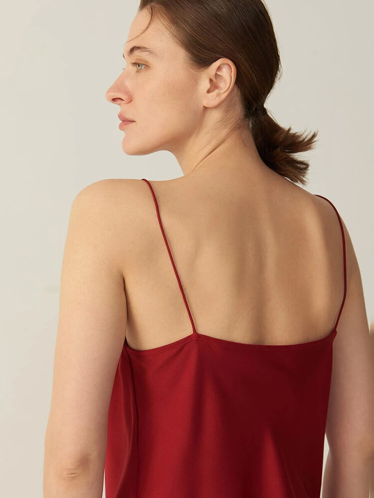 22 Momme Cowl Neck Silk Camisole