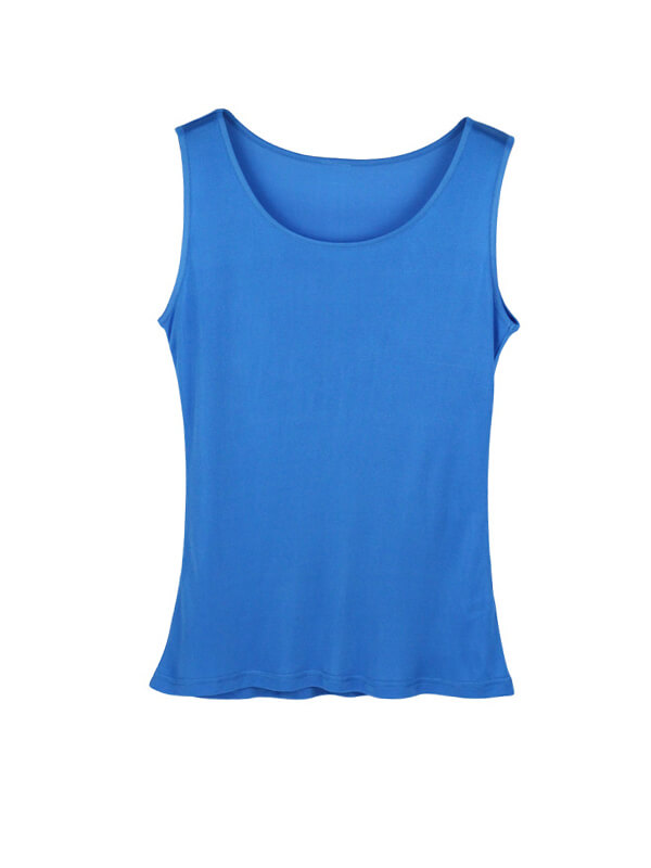 Women Sleeveless Basic Knitted Silk Vest