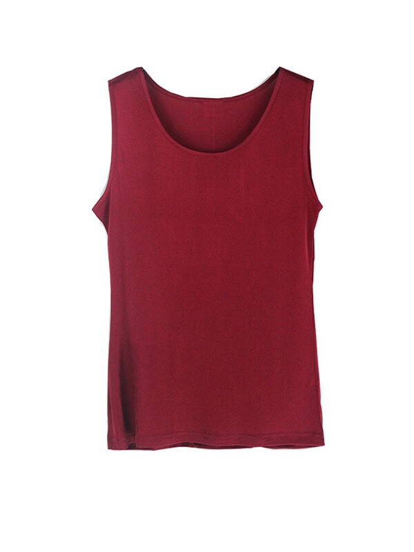 Women Sleeveless Basic Knitted Silk Vest