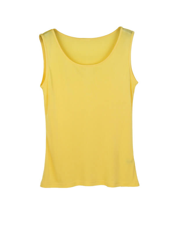 Women Sleeveless Basic Knitted Silk Vest