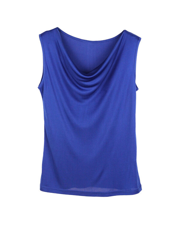 Mulberry Silk Cowl Neck Sleeveless Knitted Vest [SC082] - $59.00 ...