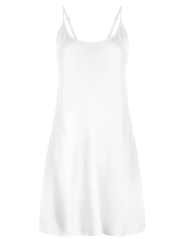 22 Momme Classic Round Neck Mid-Length Silk Chemise