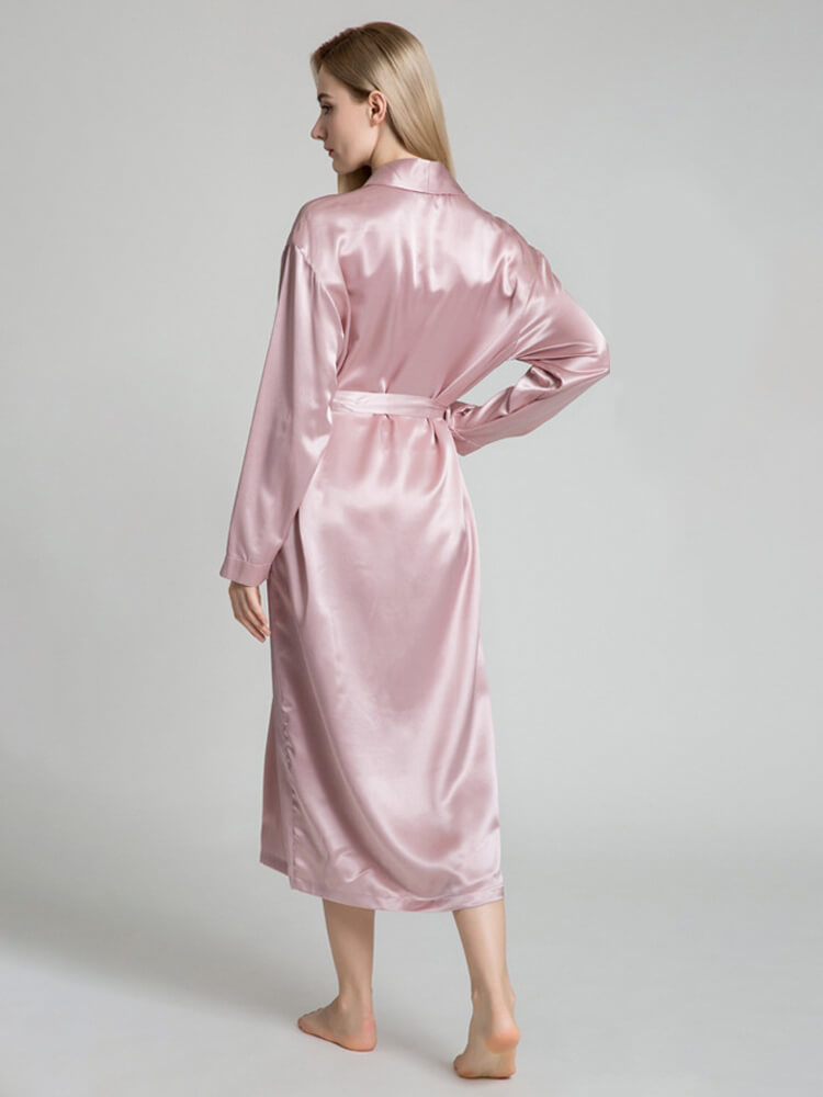 22 Momme Classic Long Silk Robe for Women