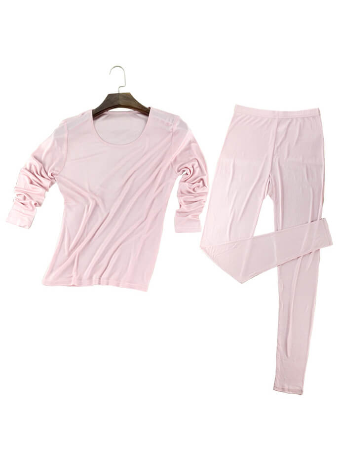 Women Silk Thermal Underwear Sets